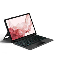 Teclado inteligente compatible con Bluetooth para tableta Samsung Galaxy Tab S9, 11 ", SM-X710 2023, retroiluminado, Trackpad, cubierta dividida - details 1