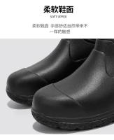 Botas de lluvia para hombre, botas de cocina para hombre, botas de lluvia cortas versátiles simples a la moda, zapatos impermeables resistentes al desgaste para cocina - details 8