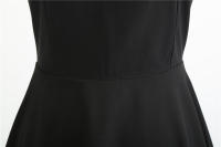 Women summer vintage with belt short sleeve v neck elegant retro swing party dresses - details 43