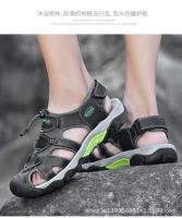 Sandalias de hombre de verano de cuero genuino |   Punta cerrada, suela gruesa antideslizante, diseño ajustable para exteriores – tallas 38–48 - details 19