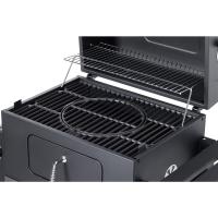 Acero y Hierro Fundido, con mesita Auxiliar Plegable, Ganchos para Accesorios, Sistema Smart-Grid, 4 Aberturas de ventilación, Negro - details 2