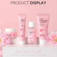 Sakura-Conjuntos y kits para el cuidado de la piel con suero limpiador, crema para ojos, crema con esencia, productos de belleza para mujeres, juegos de regalo, Kit de viaje de rutina - details 13