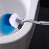 Cepillo De Inodoro Plástico Con Mango Largo Cepillo De Limpieza Para WC Cerdas Suaves Acessorios De Baño Eliminador De Ranuras Para Hogar - details 9