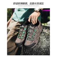 Zapatos Deportivos informales transpirables para hombre, zapatillas antideslizantes para montañismo, superficie de red de senderismo, talla grande - details 9