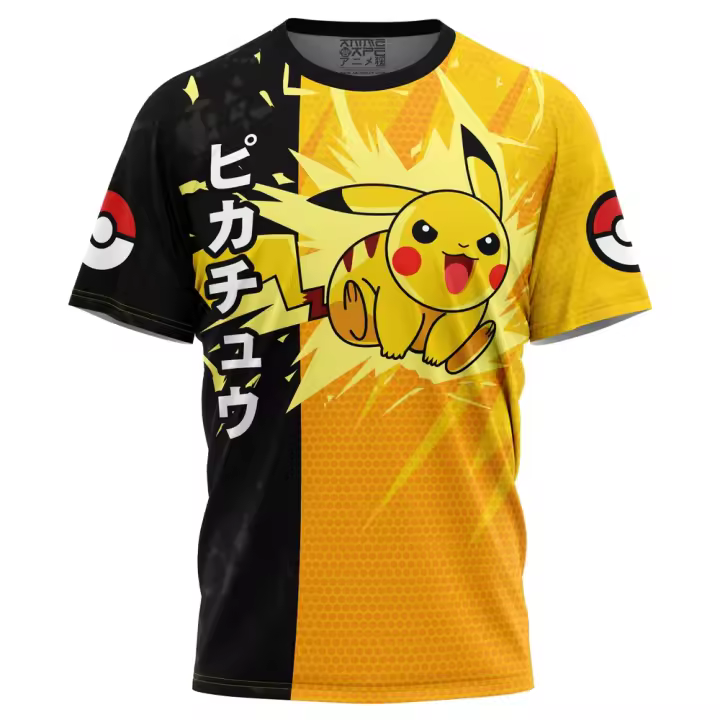 Camiseta Pokémon Pikachu Ataque - 1
