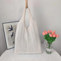 Bolsos de hombro Bolsos de mano de ganchillo para mujer Bolso de mano Bolso de viaje de playa Bolso de compras de gran capacidad - details 2