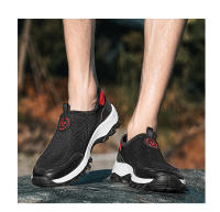 Zapatos de senderismo al aire libre para hombre, zapatos de viaje antideslizantes marrones, zapatos deportivos transpirables para caminar - details 12