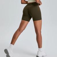 Pantalones cortos deportivos de cintura alta Control del vientre Hip Lift Ropa deportiva Pantalones cortos de yoga para mujer - details 4