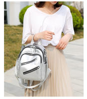 Nueva mochila de cuero suave para mujer, estilo lindo y moderno, adecuada para ir de compras y viajar, bolso versátil de Color sólido - details 12