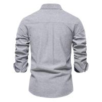 día del padre Camisas ajustadas de calidad de marca para hombres Camisa Oxford de algodón de otoño para hombres Camisas de manga larga con botones para hombres Camisas de negocios casuales - details 10