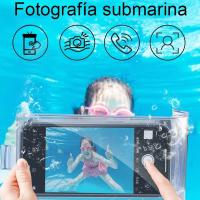 Bolsa impermeable subacuática, bolsa transparente para teléfonos móviles, funda protectora Universal para teléfono de natación de verano para IPhone Samsung - details 5