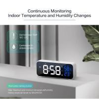 Reloj Despertador Digital LED con Control de Voz Temperatura y Humedad en Pantalla - details 3