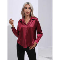 Camisa de satén para mujer, blusa de manga larga, nuevo estilo primavera/verano, ropa de mujer - details 52