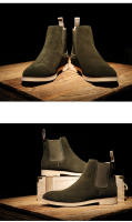 Chelsea botas de cuero genuino otoño e invierno botas de los hombres británicos - details 10