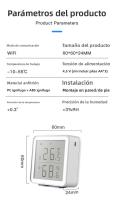 Termómetro Digital Inteligente para Interior, Sensor de Humedad y Temperatura con Bluetooth/WiFi, Compatible con Alexa y Google Home, Pantalla LCD, Monitor Ambiental para Hogar/Oficina, Integración Tuya/Smart Life (Blanco) - details 7