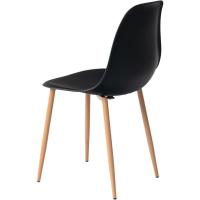 Juego de 4 sillas de comedor con asiento y respaldo suaves, con patas de metal macizo, para salón, dormitorio, cocina o comedor, ante marrón - details 59