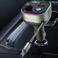 Transmisor FM Bluetooth 5,4, modulador de Radio manos libres para coche, reproductor MP3 con adaptador de carga súper rápida USB para coche - details 2