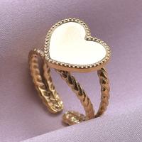 Joyería para dedos de niña, Anillos de corazón para mujer, accesorios, Anillo de acero inoxidable, suministros de amor, Anillos DIY, regalo del Día de San Valentín - details 4