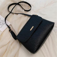 Bolso de Hombro para Mujer Simple Type Mensajero with Flap en Cuero PU Bolso Cruzado Casual Negro para Señora - details 1
