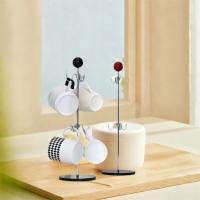 Portavasos de hierro creativo, Base acrílica, estante de almacenamiento para tazas de té al revés, estilo antiguo, ahorro de espacio, portavasos de café para el hogar - details 8