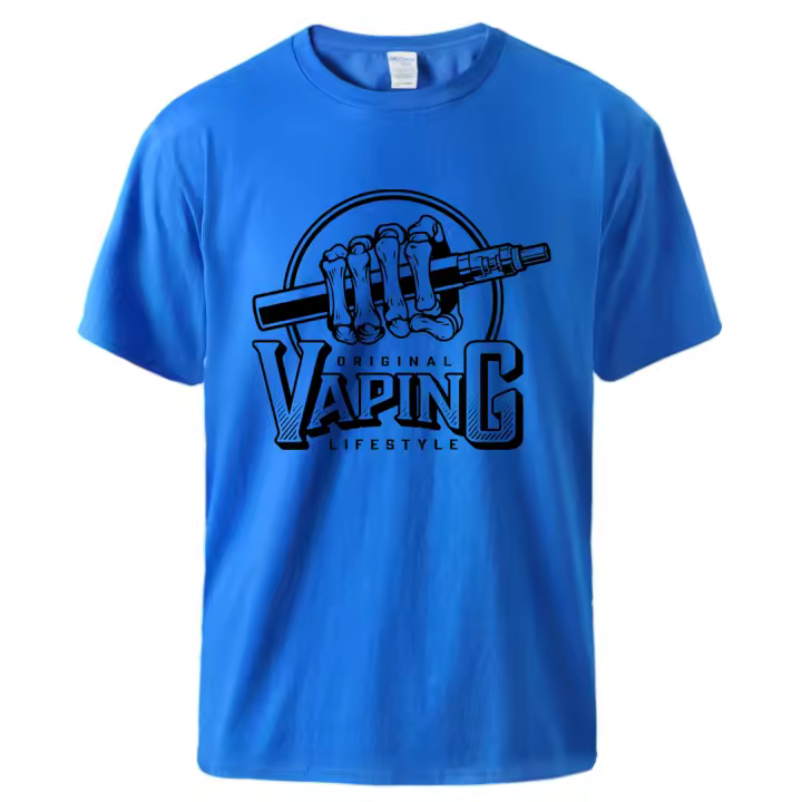 Camiseta con estampado de cigarrillo electrónico en Vape We Trust para hombre, camiseta Vintage de moda, ropa suave de algodón, camisetas creativas novedosas - 1