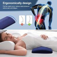 Cojín de espuma con soporte lumbar ergonómico, lavable en máquina, funda desmontable, firme, suave para dispositivos multimedia - details 1