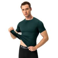 Camiseta de compresión de manga corta para hombre, de capa base camiseta interior, camiseta atlética - details 12