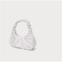Bolso Hobo fruncido para mujer, bolso de hombro Sofii de moda, monedero blanco pequeño - details 11