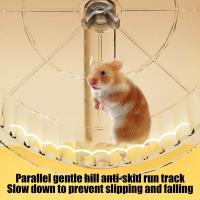 Soporte silencioso para hámster, ruedas para correr, rodillo de juguete de 17cm, rueda de ejercicio para Chinchilla, soporte transparente de alta calidad, rueda para correr para mascotas pequeñas - details 2