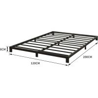 Cama con Plataforma de Metal, Marco de Cama de 140 x 200 cm, Cama de Metal con somier de láminas de Metal, Moderna Cama de Metal para Adultos, niños, Adolescentes, fácil Montaje - details 31