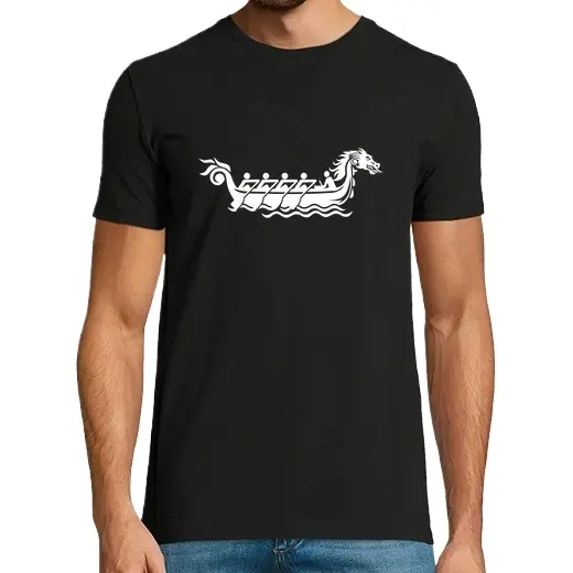barco de Dragón,Camiseta de Pádel Divertido, ropa para exteriores - 1
