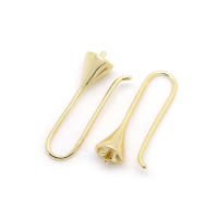 Latón color oro de 18 quilates, compatible con cuentas de medio agujero con ganchos de medio pasador para pendientes, joyería de alta calidad, accesorios para manualidades. - details 86