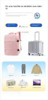 Mochila para niñas de gran capacidad multifuncional, clasificación en seco y húmedo, viaje corto, mochila impermeable de nylon. - details 12