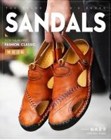 Sandalias de verano para hombre, zapatos informales de cuero genuino para hombre, sandalias de cuero para exteriores para hombre, zapatos de playa, zapatos romanos para hombre - details 22