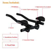 Manillar de Aleación de Aluminio WEST BIKING Barras de Descanso Clip-on TT para Triatlón, MTB, Bicicleta de Carretera Deportes y Salud - details 5