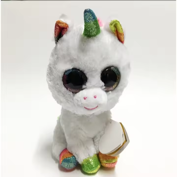 Beanie Boo muñeco de peluche de unicornio, muñeco de peluche de 6 pulgadas - 1