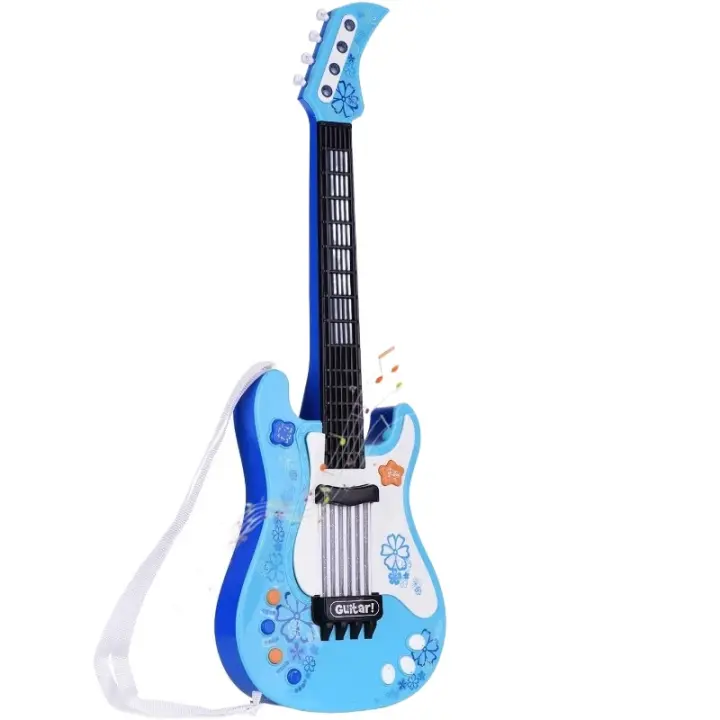 Guitarra de juguete para niños pequeños, guitarra con correa, Ideal para regalos para niños y niñas de 3, 4, 5, 7 y 8 años - 1