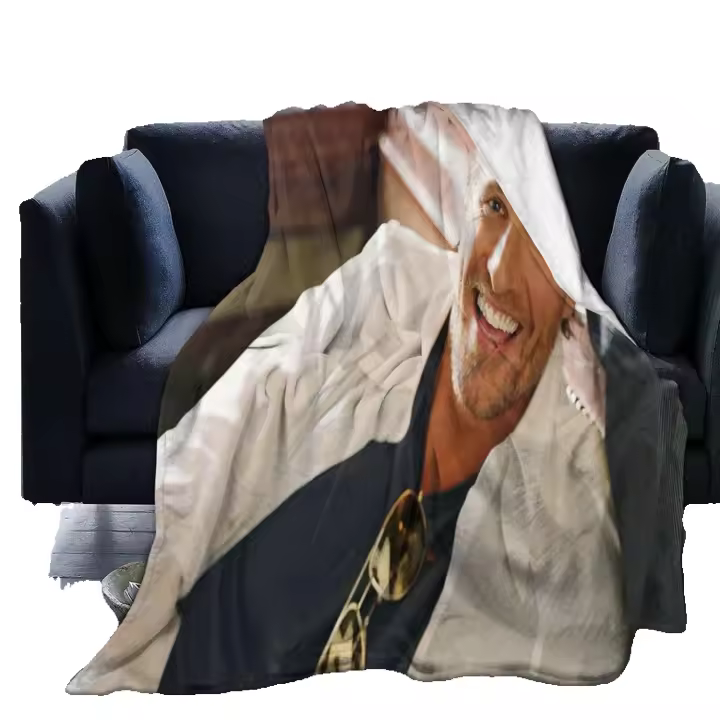 Manta de Fleece Cálida y Suave Matthew McConaughey para Sofá Oficina Cama en Auto Campa Cozy Peluche Lanzar Manta Beach D171 Tamaño Ajustable Color Sólido Estilo Casual - 1