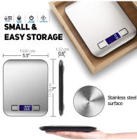 Báscula de Cocina Digital Pantalla LCD, Precisión de 0.01g, Acero Inoxidable, Forma Cuadrada, Carga de 10KG, Hecha en China - details 7