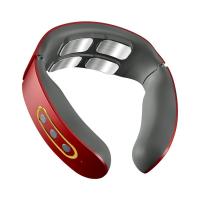 Masajeador De Espalda Cervical EMS Eléctrico Con 6 Modelos Y 9 Velocidades Relajación Automática De 4 Máquinas Para El Cuello Material ABS+Acero Inoxidable Rojo Y Blanco - details 6