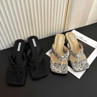 Estilo nacional nuevo verano hermoso desgaste exterior zapatillas versátiles pellizcar falda Internet celebridad antideslizante chanclas moda francesa mujeres - details 2