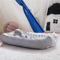 Cama de bebé para recién nacidos,Cuna Portátil Para Bebé 85x50cm Con Almohada Y Parachoques Algodón ,Alfombra de Juego Plegable para Bebés cesta de dormir infantil para 0-24 meses - details 2