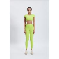 Camiseta corta de entrenamiento cruzado con espalda súper suave para mujer, camiseta deportiva con espalda abierta para correr y gimnasio - details 4