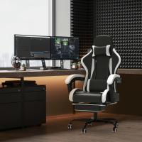 Silla de Juegos Ergónómica Silla de Oficina con Masajeador Carga de 150kg Ajustable Altura - details 25