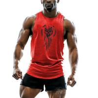 Chaleco deportivo con estampado de calavera para hombre, camiseta transpirable y cómoda de moda para gimnasio al aire libre, verano - details 25