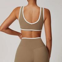 Ropa Interior Deportiva para Mujer Top Push Up, Sujetador de Yoga para Fitness, Rayas de Colores Diversos, Camiseta para Gimnasio - details 1