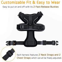 ATUBAN arnés y correa para gatos para caminar, chaleco ajustable suave a prueba de Escape, fácil Control, reflectante transpirable - details 5