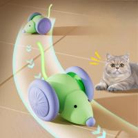 Juguete Inteligente para Gatos Coche de Ratón Eléctrico Avoidancia de Obstáculos Automática - details 3