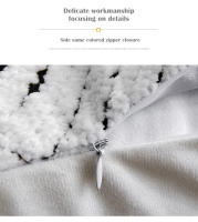 Fundas de Almohada de Chenilla de Lujo Diseño de Ondas Arayadas Almohadas de Geometría Gruesa para Sofá Silla Decoración Nórdica - details 5