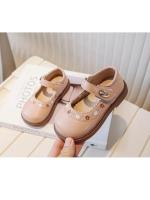 Zapatos de cuero de suela suave para niña, zapatos antideslizantes de princesa para niño, zapatos de flores bordadas para niño, zapatos Mary Jane informales versátiles de primavera - details 9